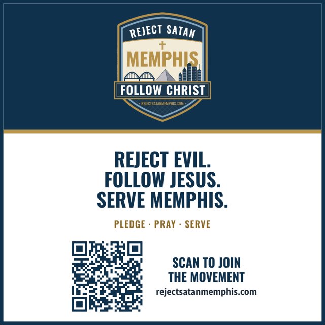 Square – Reject Satan Memphis graphic, 3